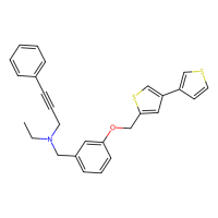ethyl(3-phenylprop-2-yn-1-yl)[(3-{[4-(thiophen-3-yl)thiophen-2-yl]methoxy}phenyl)methyl]amine，Moligand™，阿拉丁