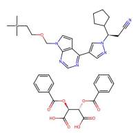 (2S,3S)-2,3-bis(benzoyloxy)butanedioic acid  (3R)-3-cyclopentyl-3-[4-(7-{[2-(trimethylsilyl)ethoxy]methyl}-7H-pyrrolo[2,3-d]pyrimidin-4-yl)-1H-pyrazol-1-yl]propanenitrile，1236033-04-7，阿拉丁