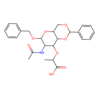 N-乙酰基-1-O-(苯基甲基)-4,6-O-(苯基亚甲基)-α-胞壁酸,2862-03-5,≥97%,阿拉丁