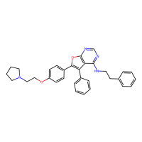 5-phenyl-N-(2-phenylethyl)-6-[4-(2-pyrrolidin-1-ylethoxy)phenyl]furo[3,2-e]pyrimidin-4-amine，Moligand™，阿拉丁