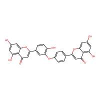 似梨木双黄酮-7-O-Β-D-吡喃葡萄糖苷,50276-96-5,≥98%,阿拉丁