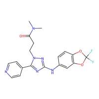 1H-1,2,4-Triazole-1-propanamide, 3-((2,2-difluoro-1,3-benzodioxol-5-yl)amino)-N,N-dimethyl-5-(4-pyridinyl)-,953428-73-4,阿拉丁