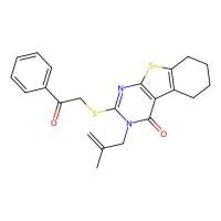 3-(2-Methylprop-2-enyl)-2-phenacylsulfanyl-5,6,7,8-tetrahydro-[1]benzothiolo[2,3-d]pyrimidin-4-one，351007-38-0，阿拉丁