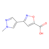 3-(1-甲基-1H-吡唑-4-基)-异恶唑-5-羧酸,试剂级,阿拉丁
