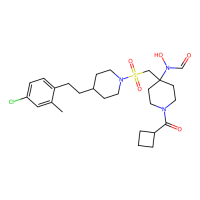 N-[4-[[4-[2-(4-chloro-2-methylphenyl)ethyl]piperidin-1-yl]sulfonylmethyl]-1-(cyclobutanecarbonyl)piperidin-4-yl]-N-hydroxyformamide，Moligand™，阿拉丁