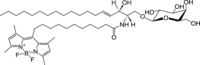 N-[11-(二氟亚甲基二硼化硼)十一烷酰基] -D-半乳糖基-β1-1'-D-赤型-鞘氨醇，1246355-61-2，>99%，阿拉丁