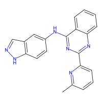 N-1H-indazol-5-yl-2-(6-methylpyridin-2-yl)quinazolin-4-amine,733807-13-1,阿拉丁