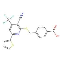 4-({[3-Cyano-6-(2-thienyl)-4-(trifluoromethyl)-2-pyridinyl]sulfanyl}methyl)benzoic acid，336179-89-6，阿拉丁