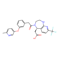 2-[(5R)-4-(2-{3-[(6-methylpyridin-3-yl)oxy]phenyl}acetyl)-8-(trifluoromethyl)-1H,2H,3H,4H,5H-pyrido[2,3-e][1,4]diazepin-5-yl]acetic acid，Moligand™，阿拉丁