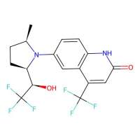 6-[(2R,5R)-2-methyl-5-[(1R)-2,2,2-trifluoro-1-hydroxyethyl]pyrrolidin-1-yl]-4-(trifluoromethyl)-1,2-dihydroquinolin-2-one，847235-85-2，阿拉丁
