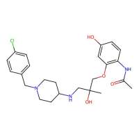 N-[2-[(2S)-3-[[1-[(4-chlorophenyl)methyl]piperidin-4-yl]amino]-2-hydroxy-2-methylpropoxy]-4-hydroxyphenyl]acetamide，阿拉丁