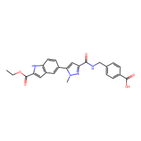 4-[[[5-(2-ethoxycarbonyl-1H-indol-5-yl)-1-methylpyrazole-3-carbonyl]amino]methyl]benzoic acid，Moligand™，阿拉丁