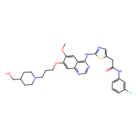 N-(3-fluorophenyl)-2-[2-[[7-[3-[4-(hydroxymethyl)piperidin-1-yl]propoxy]-6-methoxyquinazolin-4-yl]amino]-1,3-thiazol-5-yl]acetamide，Moligand™，阿拉丁