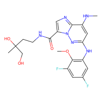 6-[(3,5-difluoro-2-methoxyphenyl)amino]-N-(3,4-dihydroxy-3-methylbutyl)-8-(methylamino)imidazo[1,2-b]pyridazine-3-carboxamide，Moligand™，阿拉丁