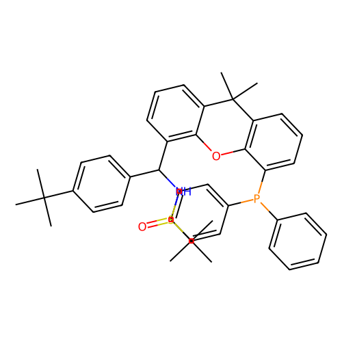 [S（R）]-N-[（S）-[4-（1,1-二甲基乙基）苯基] [5-（二苯基膦基）-9,9-二甲基-9H-黄嘌呤-4-基]甲基]-2-甲基-2-丙烷亚磺酰胺，2160535-59-9，≥95%，阿拉丁产品图