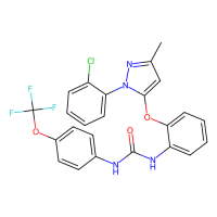 1-[2-[2-(2-chlorophenyl)-5-methylpyrazol-3-yl]oxyphenyl]-3-[4-(trifluoromethoxy)phenyl]urea，Moligand™，阿拉丁