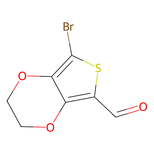 7-溴-2,3-二氢噻吩并[3,4-b][1,4]二恶烷-5-甲醛，852054-42-3，≥96%，阿拉丁产品图
