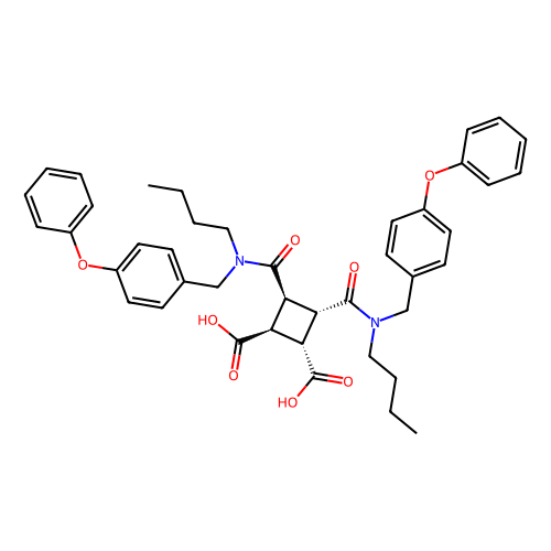 (1S,2S,3S,4S)-3,4-bis({butyl[(4-phenoxyphenyl)methyl]carbamoyl})cyclobutane-1,2-dicarboxylic acid，Moligand™，阿拉丁产品图