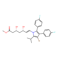 methyl (3R,5S,6E)-7-[3-bromo-4,5-bis(4-fluorophenyl)-2-(propan-2-yl)-1H-pyrrol-1-yl]-3,5-dihydroxyhept-6-enoate，Moligand™，阿拉丁