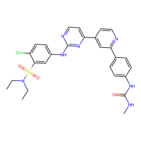 1-[4-[4-[2-[4-chloro-3-(diethylsulfamoyl)anilino]pyrimidin-4-yl]pyridin-2-yl]phenyl]-3-methylurea，Moligand™，阿拉丁