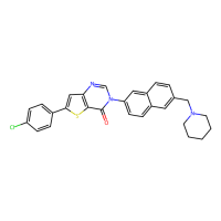 6-(4-chlorophenyl)-3-[6-(piperidin-1-ylmethyl)naphthalen-2-yl]thieno[2,3-e]pyrimidin-4-one，Moligand™，阿拉丁