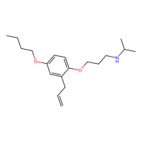 {3-[4-butoxy-2-(prop-2-en-1-yl)phenoxy]propyl}(propan-2-yl)amine，Moligand™，阿拉丁