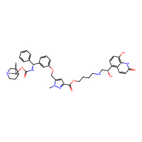 4-[[(2R)-2-hydroxy-2-(8-hydroxy-2-oxo-1H-quinolin-5-yl)ethyl]amino]butyl 5-[[3-[(S)-[[(3R)-1-azabicyclo[2.2.2]octan-3-yl]oxycarbonylamino]-phenylmethyl]phenoxy]methyl]-1-methylpyrazole-3-carboxylate，Moligand™，阿拉丁