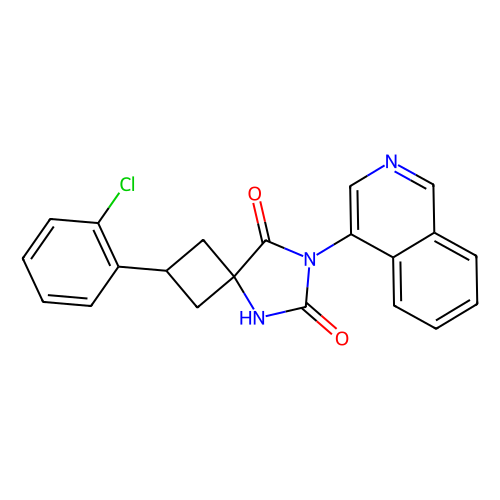 2-(2-chlorophenyl)-7-(isoquinolin-4-yl)-5,7-diazaspiro[3.4]octane-6,8-dione，2757286-41-0，Moligand™，阿拉丁产品图