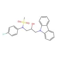 N-(3-carbazol-9-yl-2-hydroxypropyl)-N-(4-fluorophenyl)methanesulfonamide，325986-11-6，阿拉丁