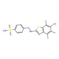 4-[[(6-Hydroxy-4,5,7-trimethyl-1,3-benzothiazol-2-yl)amino]methyl]benzenesulfonamide，120165-51-7，阿拉丁