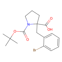 Boc-α-(2-溴苄基)-DL-Pro-OH，351002-85-2，≥96.0% (HPLC)，阿拉丁