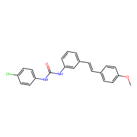 3-(4-chlorophenyl)-1-{3-[(1E)-2-(4-methoxyphenyl)ethenyl]phenyl}urea，Moligand™，阿拉丁