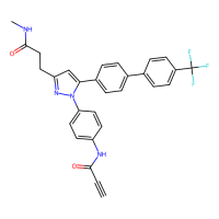 N-(4-{3-[2-(methylcarbamoyl)ethyl]-5-[4'-(trifluoromethyl)-[1,1'-biphenyl]-4-yl]-1H-pyrazol-1-yl}phenyl)prop-2-ynamide，Moligand™，阿拉丁