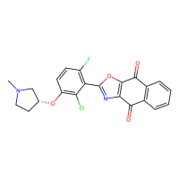 (R)-2-(2-Chloro-6-fluoro-3-((1-methylpyrrolidin-3-yl)oxy)phenyl)naphtho[2,3-d]oxazole-4,9-dione，Moligand™，阿拉丁