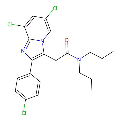 2-[6,8-dichloro-2-(4-chlorophenyl)imidazo[1,2-a]pyridin-3-yl]-N,N-dipropylacetamide，193979-75-8，阿拉丁产品图