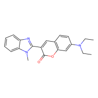 7-二乙氨基-3-(1-甲基-2-苯并咪唑基)香豆素,41044-12-6,≥98%,阿拉丁