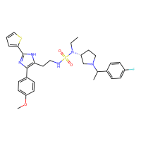 5-[2-[[ethyl-[(3R)-1-[1-(4-fluorophenyl)ethyl]pyrrolidin-3-yl]sulfamoyl]amino]ethyl]-4-(4-methoxyphenyl)-2-thiophen-2-yl-1H-imidazole，Moligand™，阿拉丁