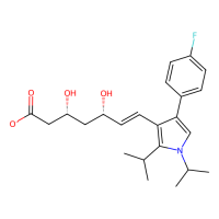 (3R,5S,6E)-7-[4-(4-fluorophenyl)-1,2-bis(propan-2-yl)-1H-pyrrol-3-yl]-3,5-dihydroxyhept-6-enoate，Moligand™，阿拉丁