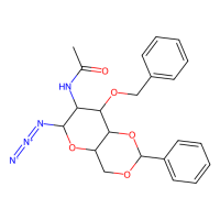 2-乙酰氨基-3-O-苄基-4,6-O-苯亚甲基-2-脱氧-β-D-吡喃葡萄糖基叠氮化物，80887-27-0，≥97%，阿拉丁