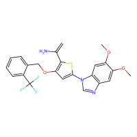1-[5-(5,6-dimethoxy-1H-1,3-benzodiazol-1-yl)-3-{[2-(trifluoromethyl)phenyl]methoxy}thiophen-2-yl]ethen-1-amine，Moligand™，阿拉丁