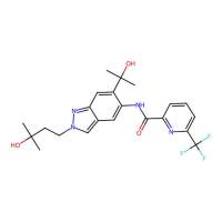 N-[2-(3-hydroxy-3-methyl-butyl)-6-(1-hydroxy-1-methyl-ethyl)indazol-5-yl]-6-(trifluoromethyl)pyridine-2-carboxamide，1931994-80-7，阿拉丁