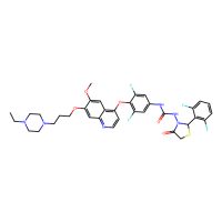 1-[2-(2,6-difluorophenyl)-4-oxo-1,3-thiazolidin-3-yl]-3-[4-[7-[3-(4-ethylpiperazin-1-yl)propoxy]-6-methoxyquinolin-4-yl]oxy-3,5-difluorophenyl]urea，Moligand™，阿拉丁