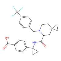 Benzoic acid, 4-(1-(((6-((4-(trifluoromethyl)phenyl)methyl)-6-azaspiro(2.5)oct-5-yl)carbonyl)amino)cyclopropyl)-，1417742-86-9，阿拉丁