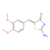 (5Z)-2-氨基-5-(3,4-二甲氧基苄叉)-1,3-噻唑-4(5H)-酮，1198098-03-1，10mM in DMSO，阿拉丁