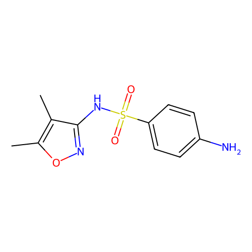 4-氨基-N-(4,5-二甲基-3-异恶唑基)苯磺酰胺,23256-23-7,≥95%,阿拉丁产品图