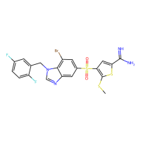 4-[7-bromo-1-[(2,5-difluorophenyl)methyl]benzimidazol-5-yl]sulfonyl-5-methylsulfanylthiophene-2-carboximidamide，Moligand™，阿拉丁