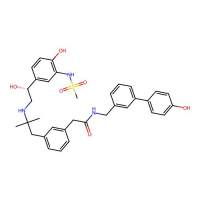 Benzeneacetamide, N-((4'-hydroxy(1,1'-biphenyl)-3-yl)methyl)-3-(2-(((2R)-2-hydroxy-2-(4-hydroxy-3-((methylsulfonyl)amino)phenyl)ethyl)amino)-2-methylpropyl)-,862541-45-5,阿拉丁