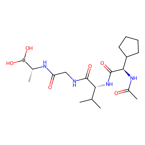 [(1S)-1-[[2-[[(2R)-2-[[(2R)-2-acetamido-2-cyclopentylacetyl]amino]-3-methylbutanoyl]amino]acetyl]amino]ethyl]boronic acid，Moligand™，阿拉丁产品图