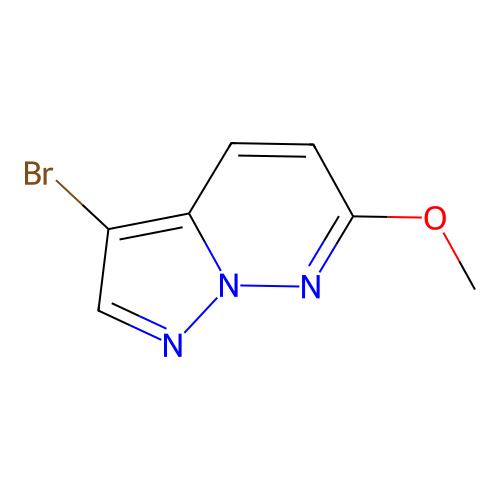 3-溴-6-甲氧基吡唑并[1，5-b]哒嗪，1246552-73-7，≥97%，阿拉丁产品图