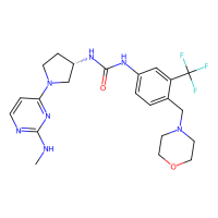 1-[(3S)-1-[2-(methylamino)pyrimidin-4-yl]pyrrolidin-3-yl]-3-[4-(morpholin-4-ylmethyl)-3-(trifluoromethyl)phenyl]urea，Moligand™，阿拉丁